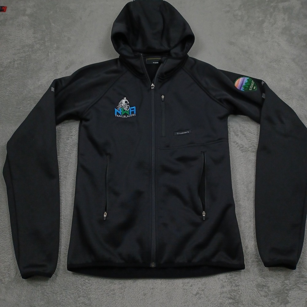 Truewerk Jacket Mens Small Black Outdoor Workwear Pockets Logos